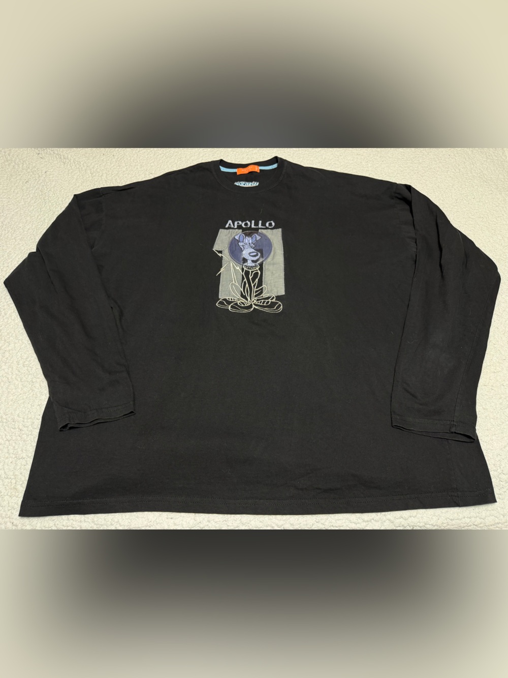 Iceberg History Disney Pluto the Dog Apollo 11 Men XXXL 3XL Longsleeve Italy 90s